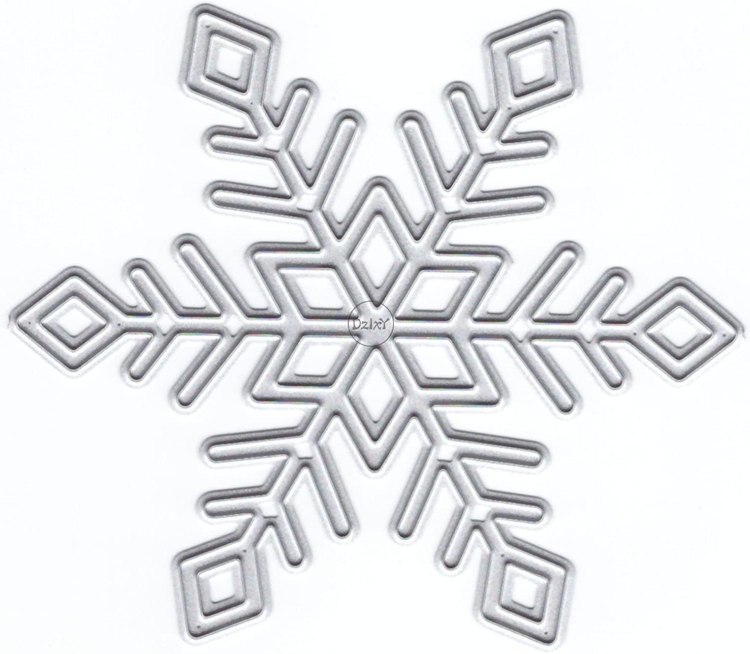 DzIxY Christmas 6 Corner Snowflake Metal Cutting Dies for Card Making Embossing Paper Die Cuts Sets Album Scrapbooking Templates Stencils Storage Pockets