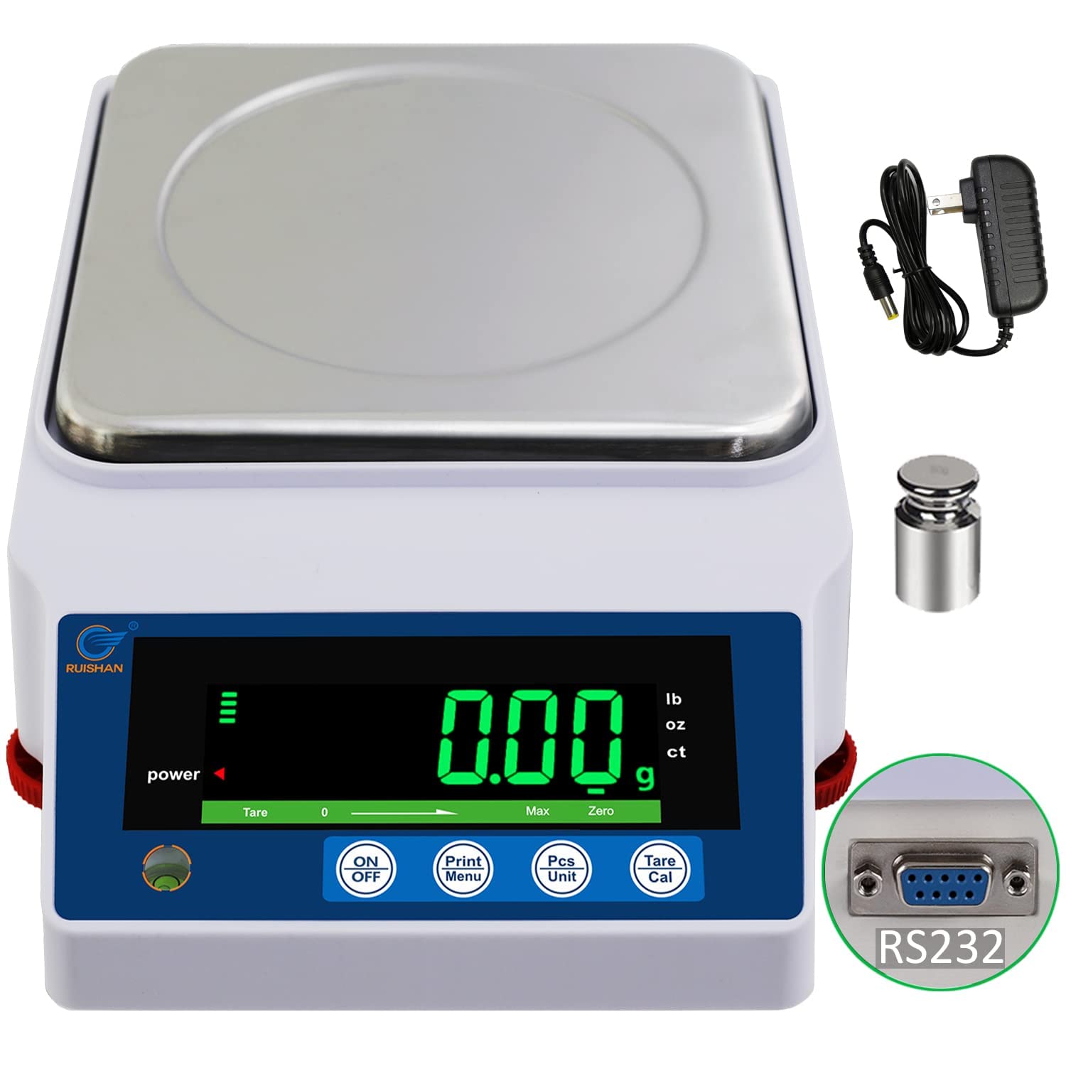 Large Range Lab Scale - 6kg Precision Electronic Digital Analytical Balance Scale