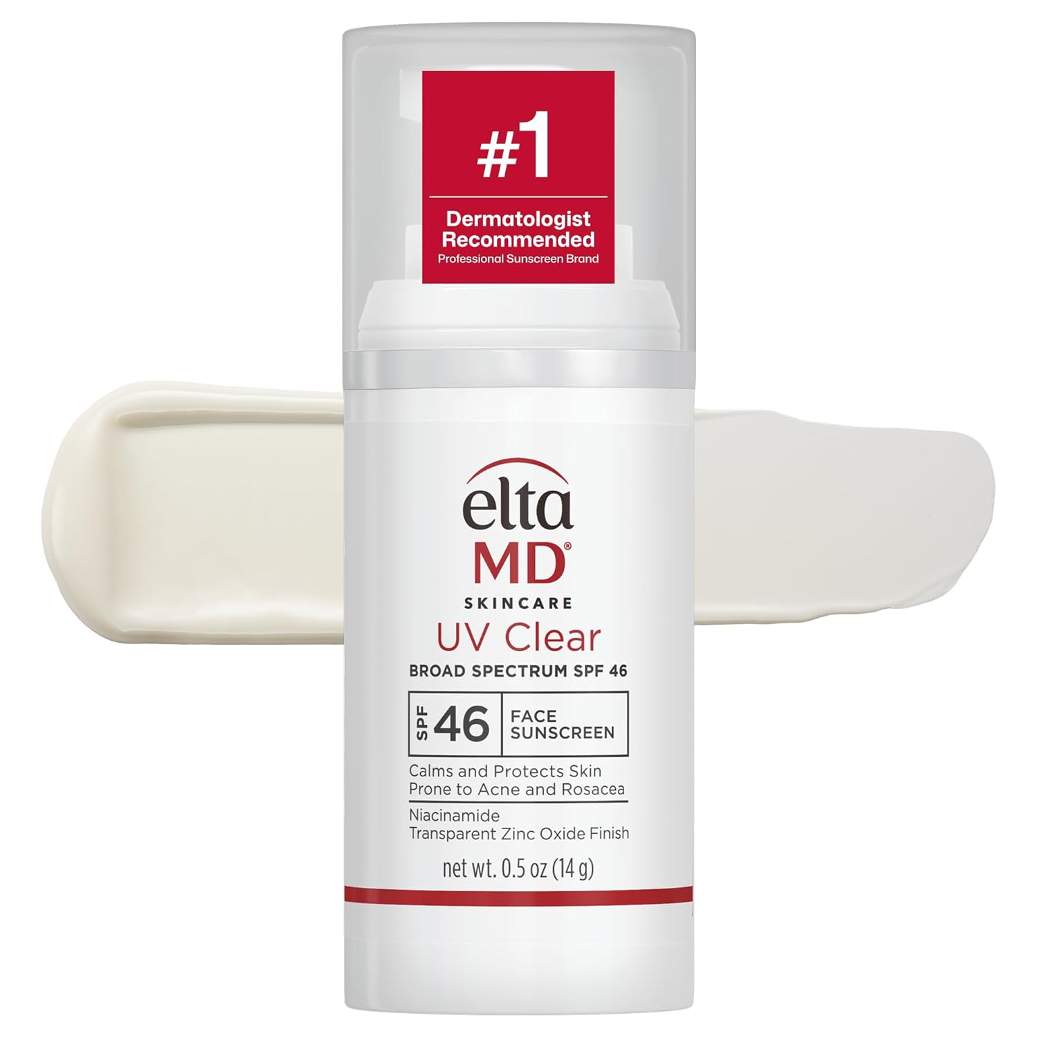 EltaMD UV Clear Tinted Face Sunscreen SPF 46, Oil Free Sunscreen for Sensitive Skin with Zinc Oxide, Dermatologist Recommended