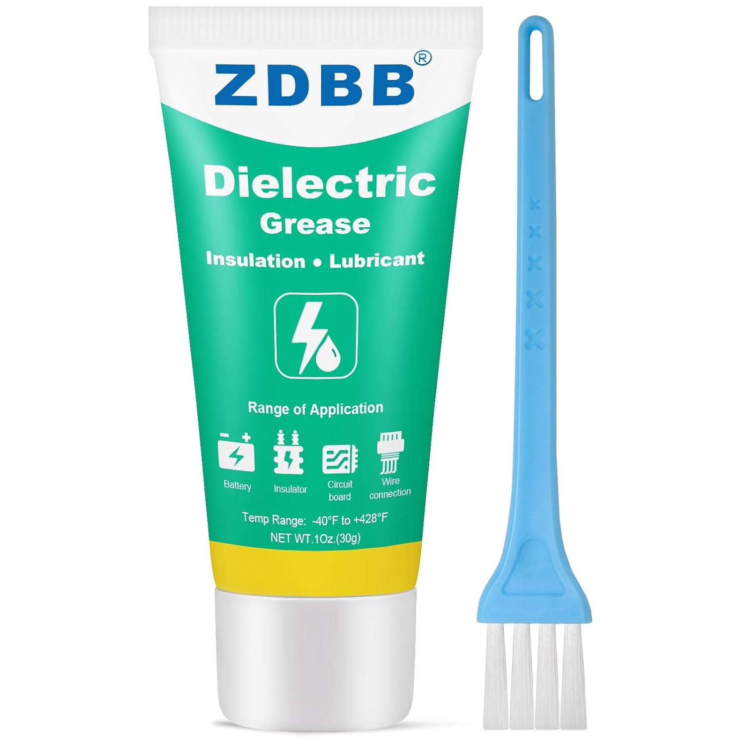ZDBB Dielectric Grease Is An Insulating Lubricating And Corrosion-Resistant Grease for Circuit Boards Wire Connections Battery Terminals High-Voltage Switches And High-Voltage Insulators,1 Oz-1 Pack