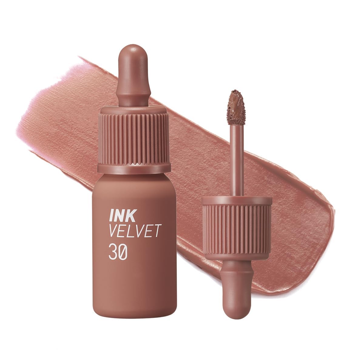 Peripera Ink The Velvet Lip Tint | Highly Pigmented, Longwear & Weightless Lip Tint | Smudge-Proof, Buildable Color for Lips & Cheeks | K-Beauty Makeup, Safe for Sensitive Lips (030 CLASSIC NUDE)
