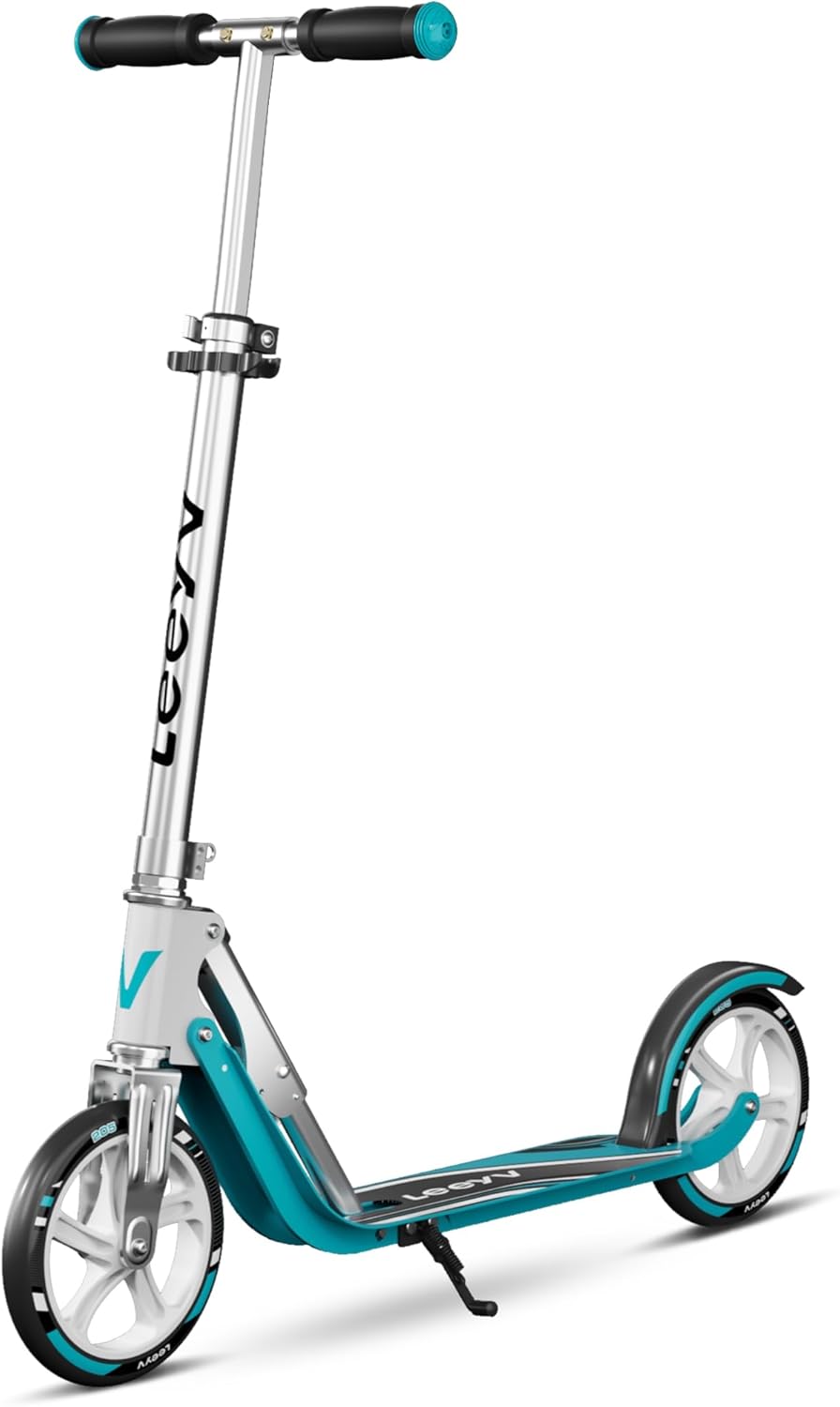 Scooter for Kids 6-12 & Adults | Holds Up to 240lbs, Foldable, Lightweight Aluminum Frame | Adjustable Height | Smooth Ride on Any Terrain