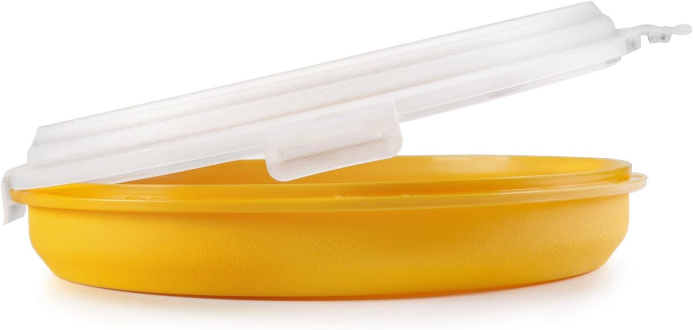 Ibili 749100 - Tortilla box, keeps tortillas warm and soft for a long time, Durable Plastic, Easy to Clean, Orange, 26 x 26 x 6 cm