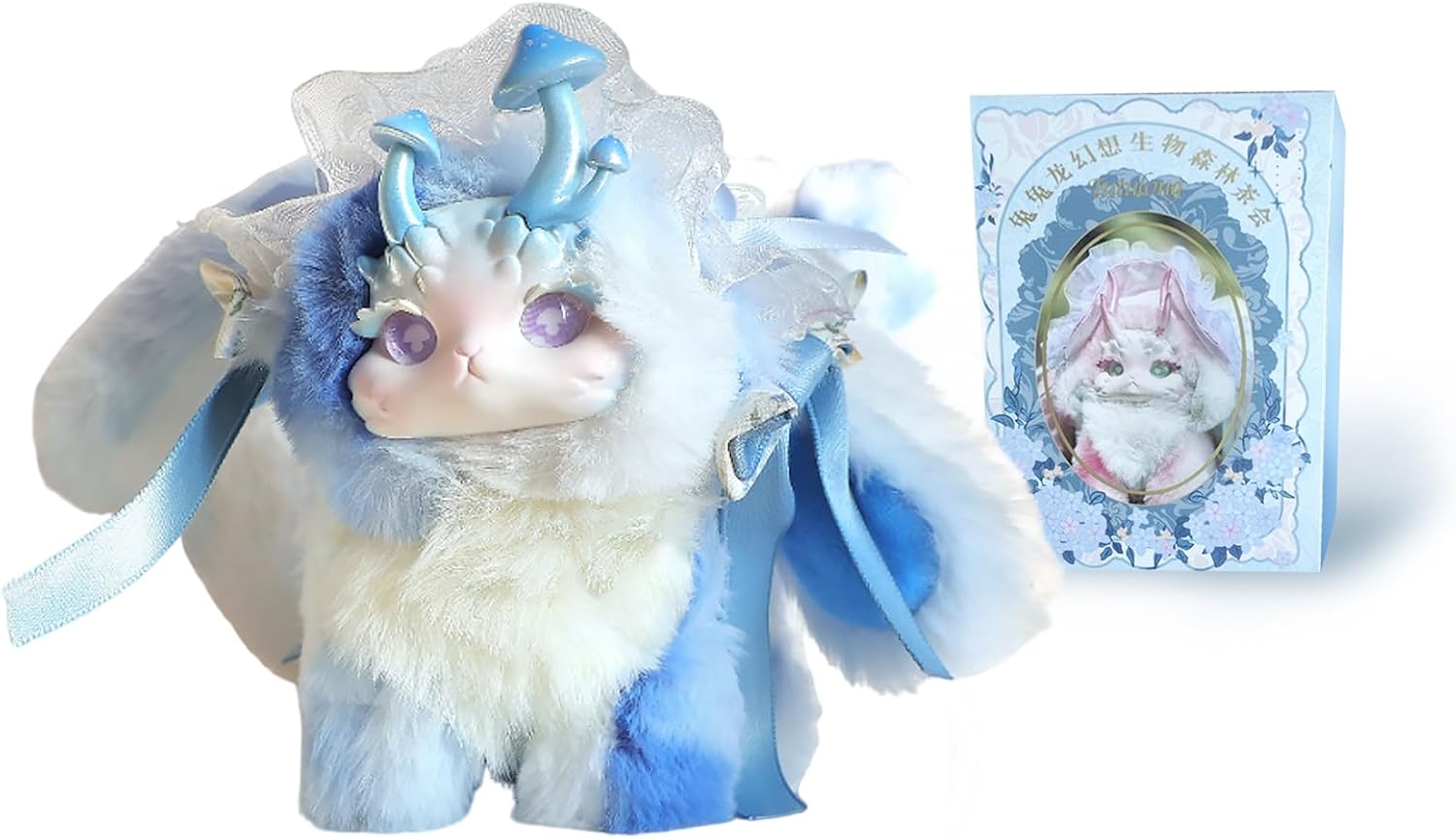 CALEMBOU Plush Doll Blind Box, Rabbit and Dragon Fantasy Forest Biological Tea Series Plush Mystery Toys, Soft Anime Plushies for Girls