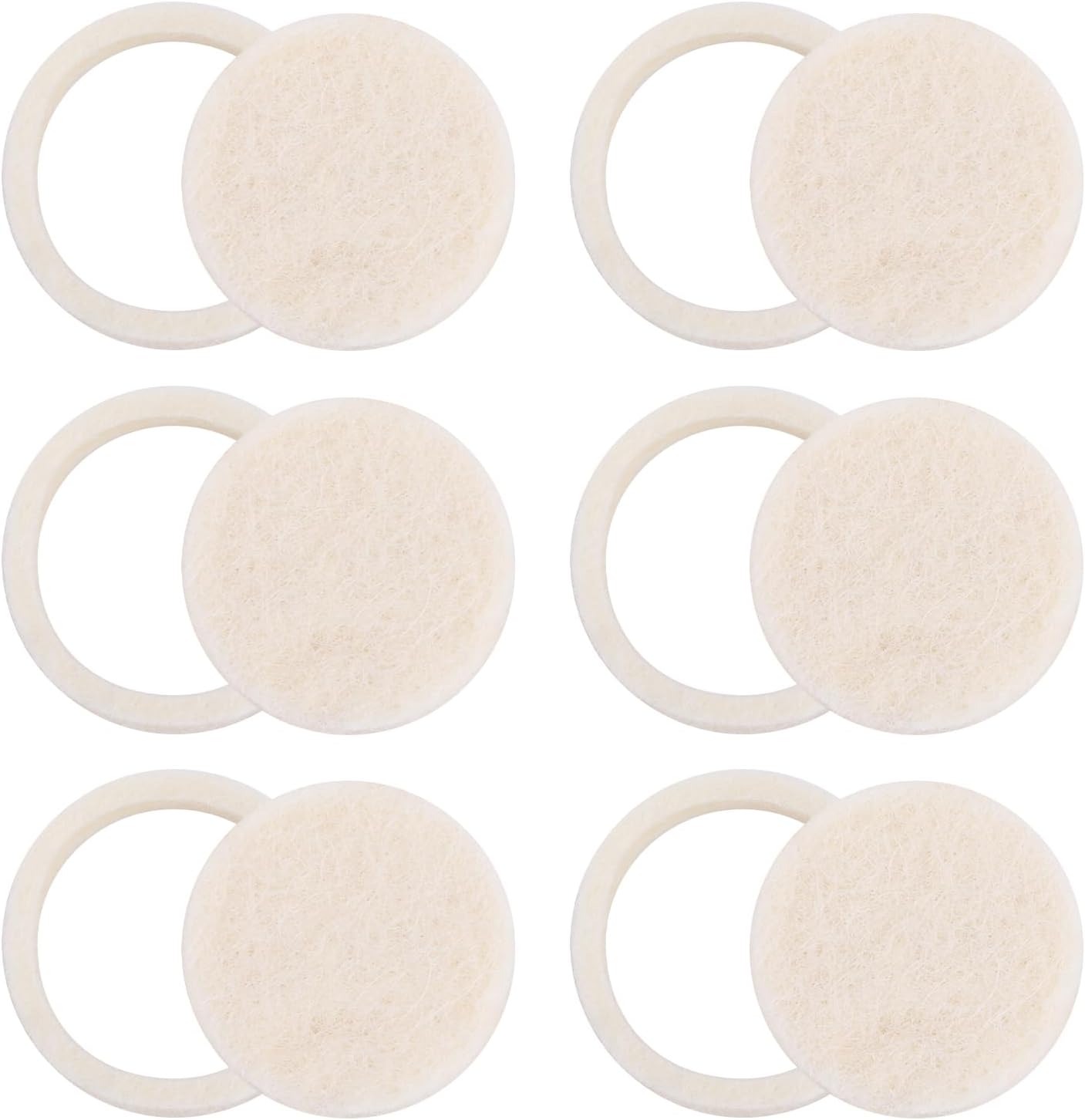 6pcs Felt Washer Replacement for Breville Espresso Machine Grinders, Wool Gasket Ring Compatible with BES870, BES878, BES880, BES980, BCG820 Models Espresso Coffee Machine Accessories Part