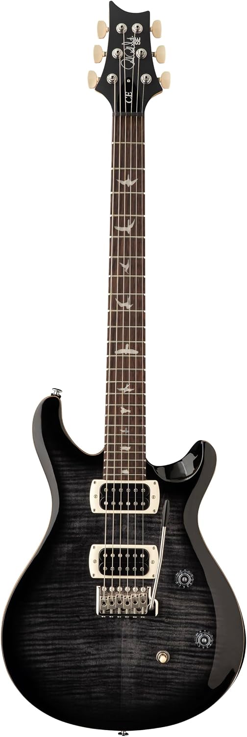 PRS SE CE24 Electric Guitar, Charcoal Burst with Gigbag