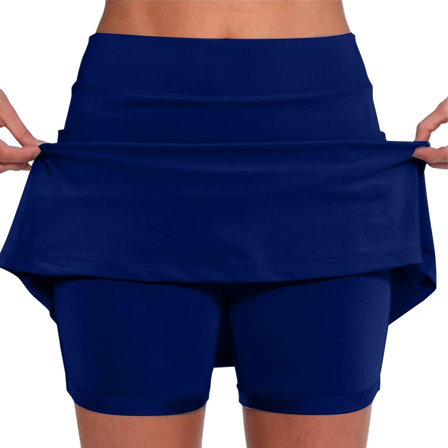 Athletic Skorts for Woman Elastic Tennis Yoga Shorts Hight Waist Solid/Gradient Skirts Tummy Control Skinny Joggers
