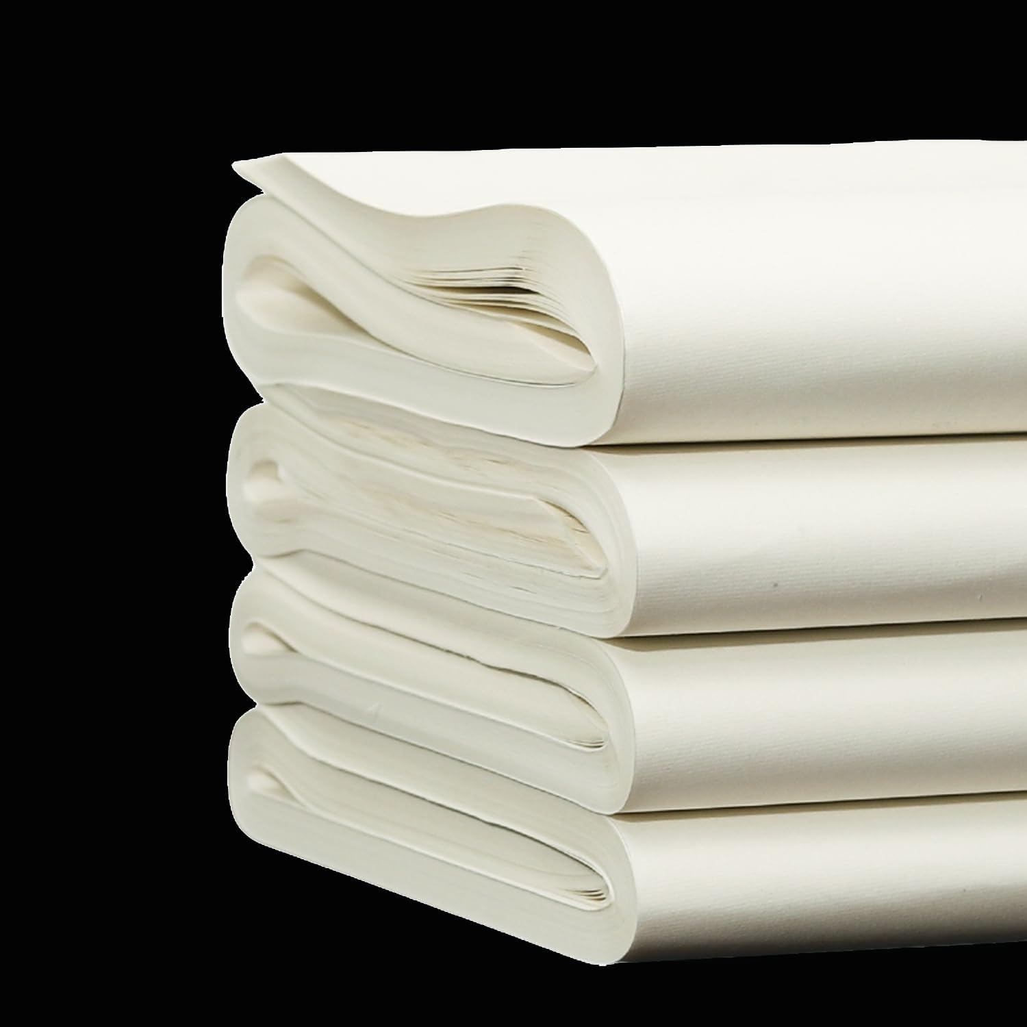 KYMY Chinese/Japanese Calligraphy Paper 100PCS, Sumi/Rice Paper for Writing Painting Drawing Practice, Chinese Brush Ink Xuan Paper, Half Sheng Shu (Half Raw Ripe) (34 x 34 cm (13.38 x 13.38 Inch))
