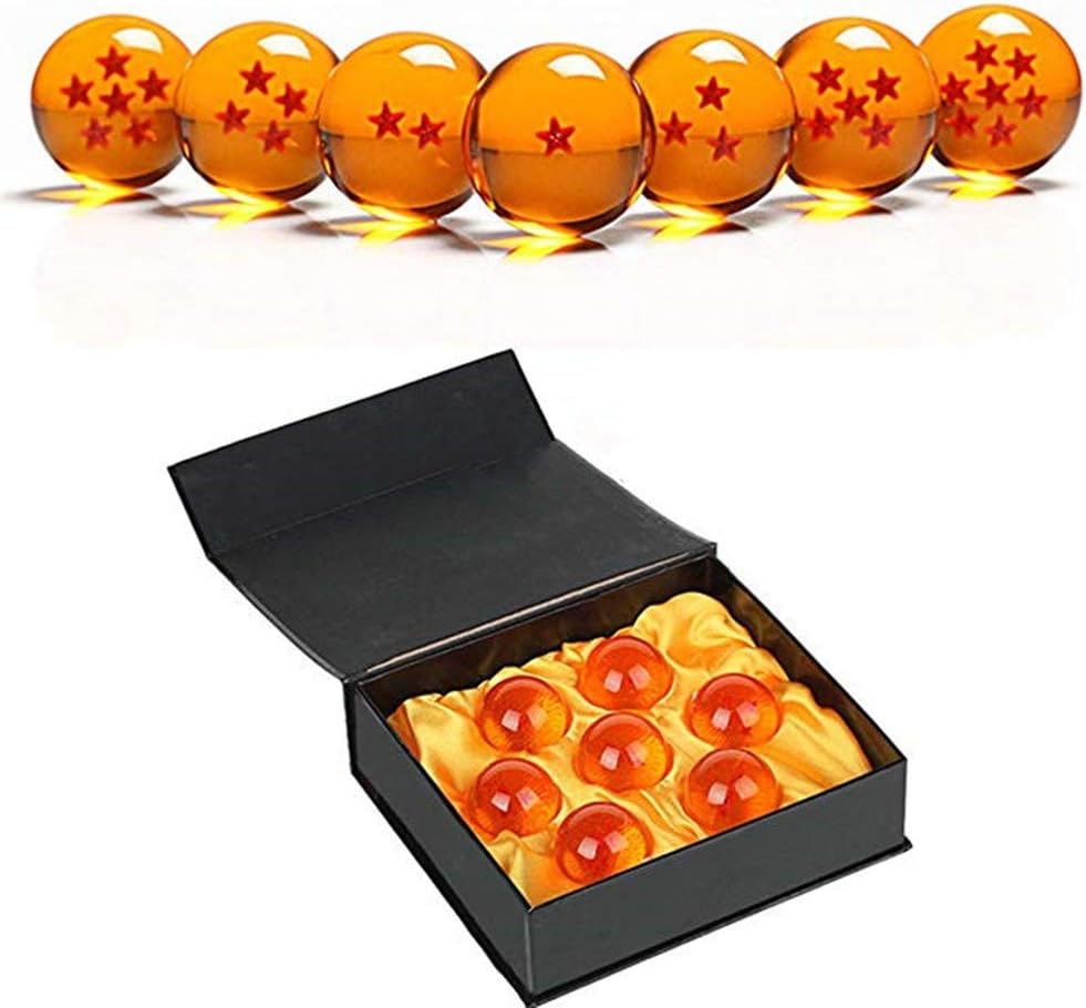 Country Toys Collectible Medium Crystal Glass Stars Balls Dragon Ball(27,35,43,57,76MM in Diameter) (D-4.3)