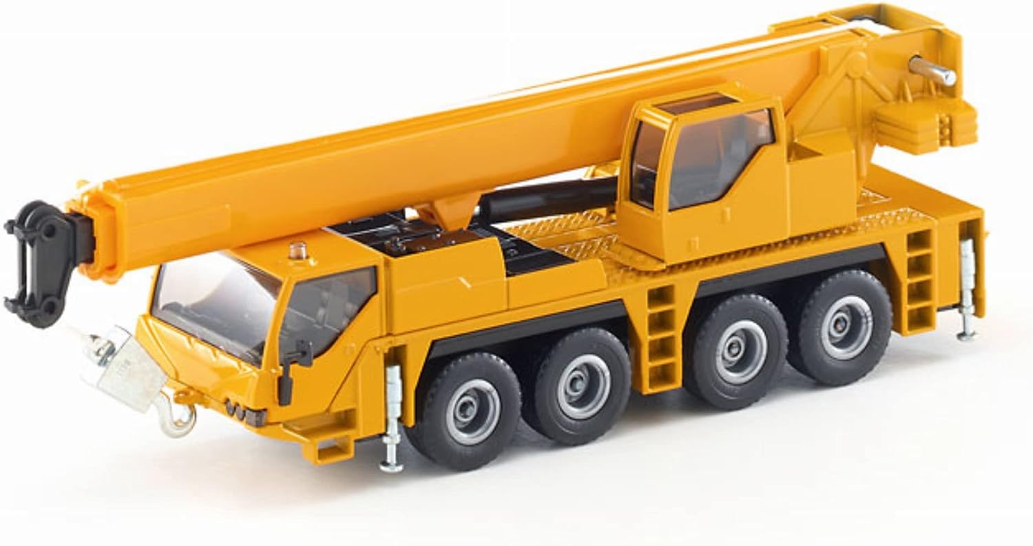 siku 2110, Mobile Crane Truck, 1:55, Metal,Plastic, Yellow, Telescopic extension arm