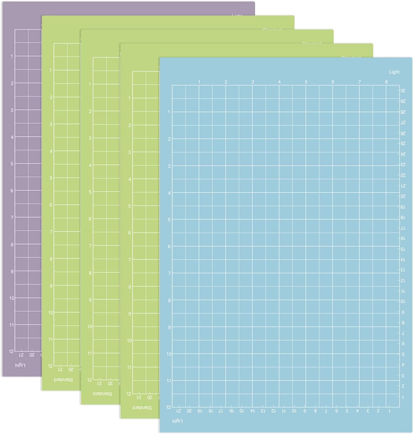 Cutting Mat 8.5x12in for Cricut Joy Xtra, StandardGrip, Light Grip, Strong Grip Reusable Cutting Mat for Crafts with Protective Film, Use with Cardstock, Iron On, Vinyl and More