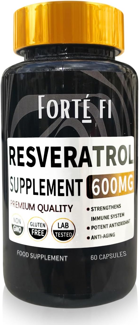 Resveratrol - Longevity Antioxidant Supplement - Trans Resveratrol Supplements - NR Supplement - 600mg