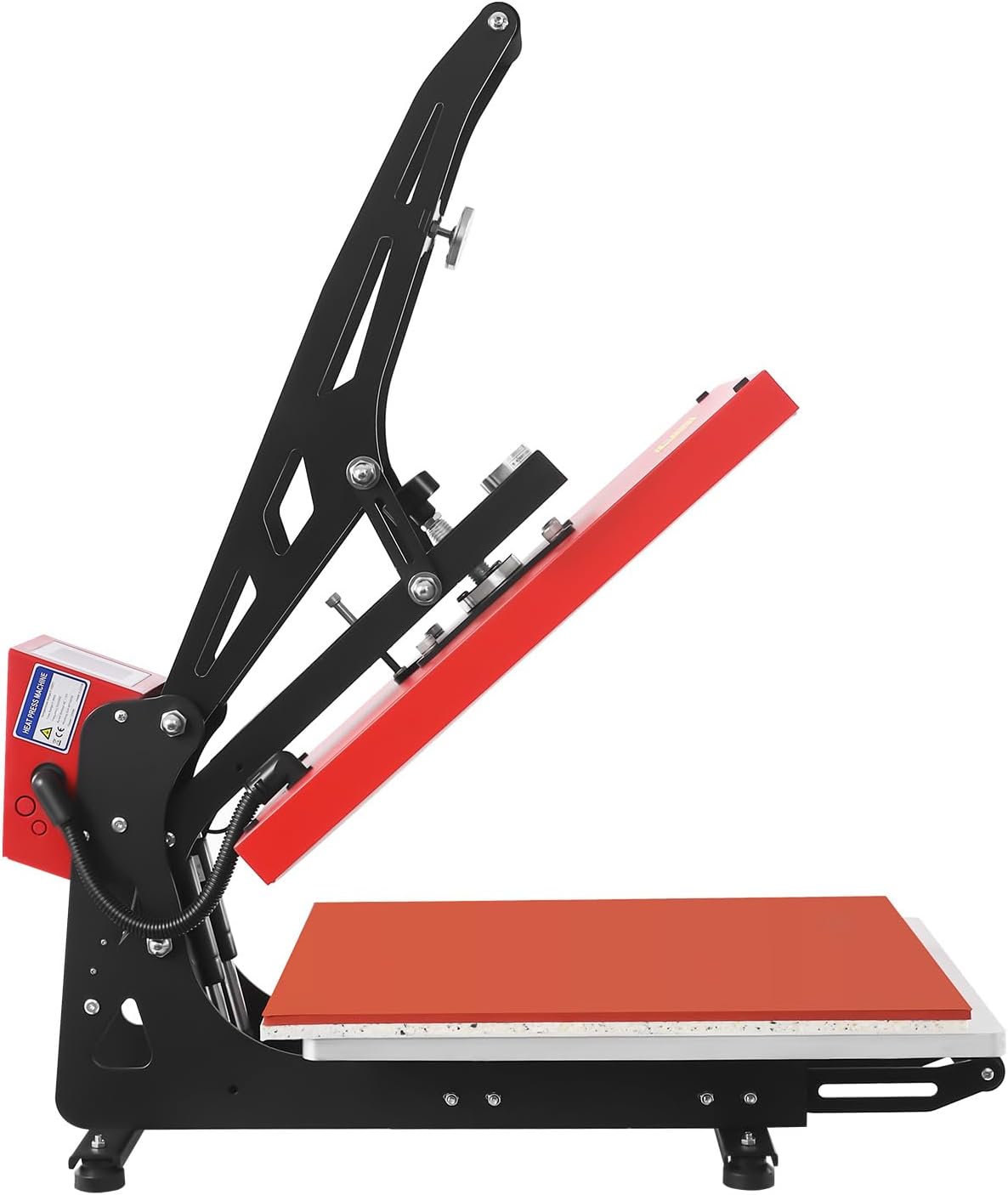 Heat Press, 16x20 1800W Power Professional Auto Open Heat Press Machine, High Pressure Digital Industrial Sublimation Printer with Vertical Slide Out Function for T-Shirt