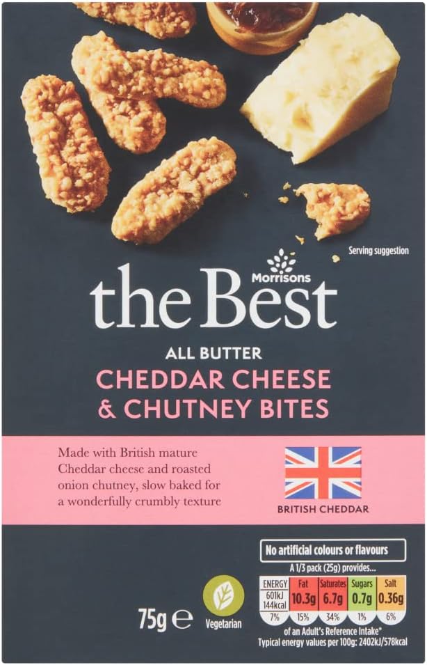 Morrisons The Best All Butter Cheese & Chutney Biscuits 75 g