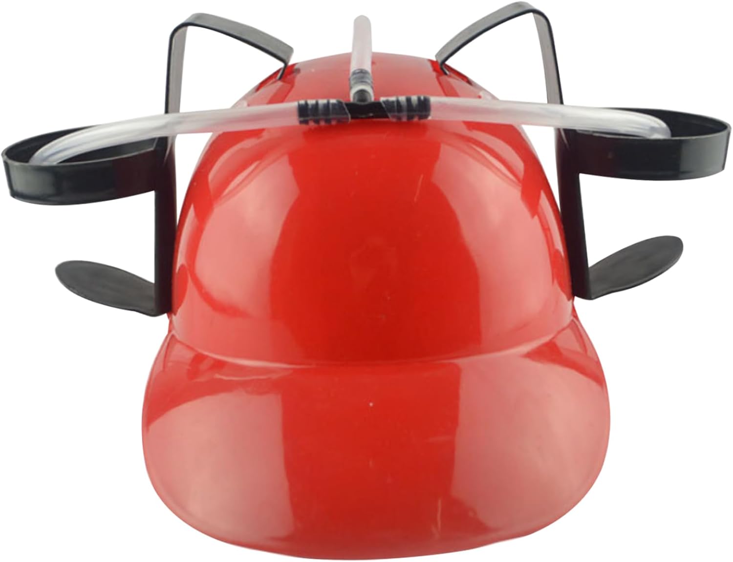 Beer Drinking Helmet with Can Holder and Straw - Funny Party Hat for Football Games and More