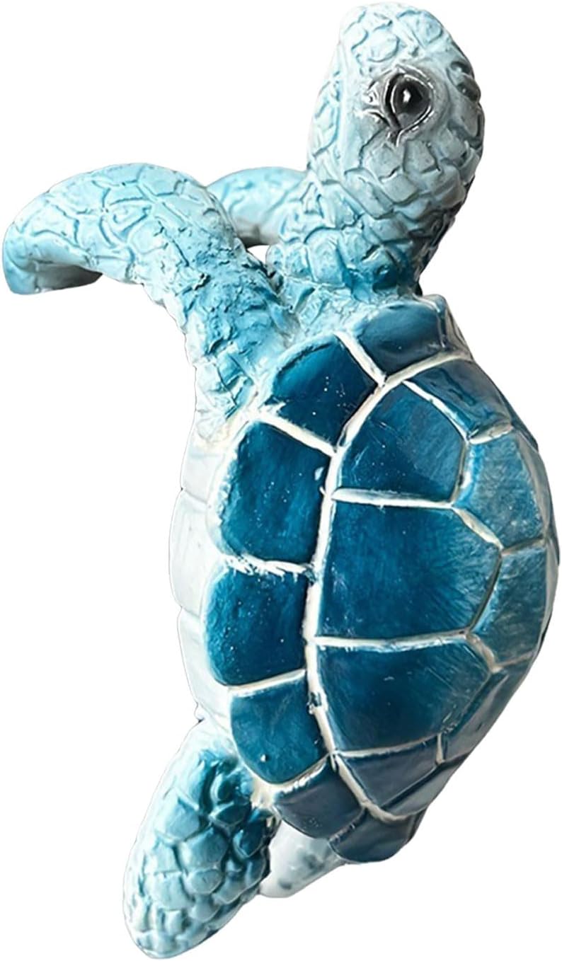 Sbyhbhyds Figure Plant Pot Hanger,Creative 3D Craft Resin Animal Hanging Turtle Statue,Cute Climbing Tortoise Flower Vase Statues,Planter Pot Figurines Gift for Yard Desk Garden Ornament Decorations