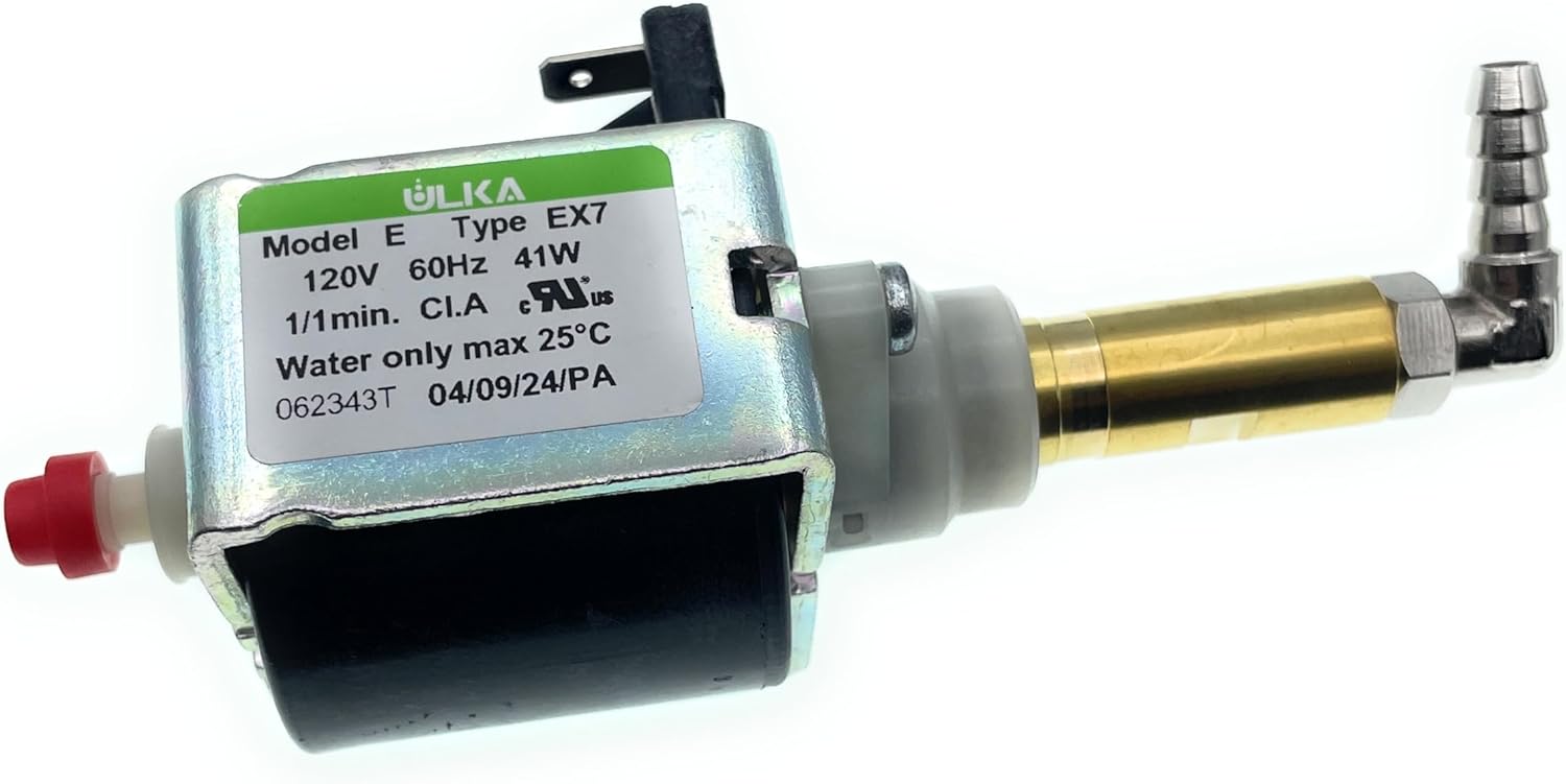 MacMaxe Water Pump Replacement for Tuttnauer Autoclave | RPI Part #TUP089 | OEM Part #PUM055-0005 – 1/1 Min. On/Off, 120V, 60Hz, 41W, Includes Swivel Elbow Fitting