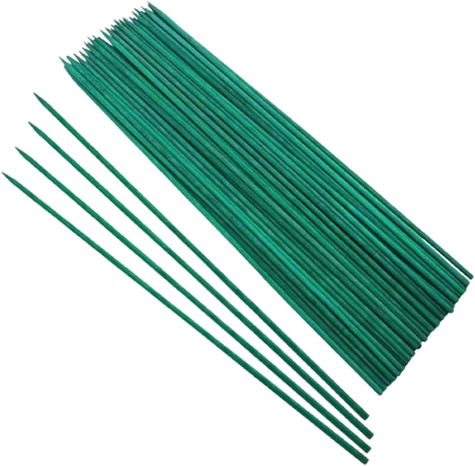 LAWALEISHE 50pcs Plant Support Stick,Plant Root Support Bamboo Wooden Canes, Flower Support Pole, Plant Support Garden Stakes, 30cm Sticks for Straightening and Securing Plant Stems