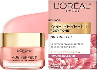 L'Oreal Paris Age Perfect Rosy Tone Anti-Aging Face Moisturizer, Renew & Revive Healthy Tone, 1.7 oz