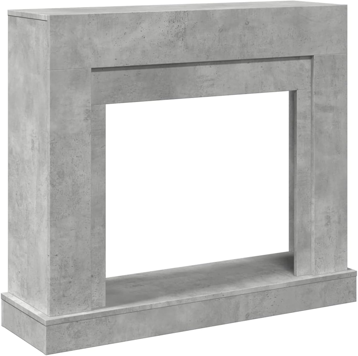 Gecheer Engineered Wood Electric Fireplace Mantel Shelf, Concrete Grey, 100x30x87.5cm Fireplace surround Model854565