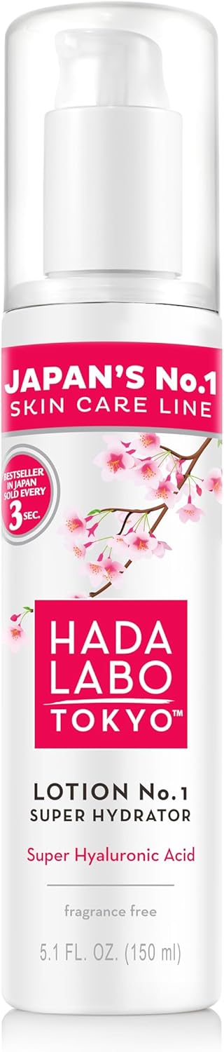 Hada Labo Tokyo - Super Hyaluronic Acid Super Hydrator Lotion, for Age 18-39, 150 ml bottle (Pack of 1)