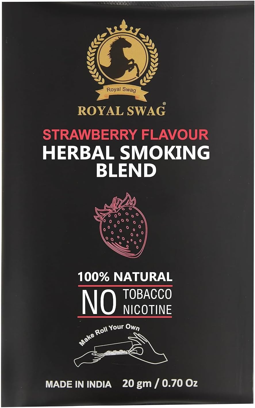 ROYAL SWAG Ayurvedic & Herbal - 100% Tobacco Free & 100% Nicotine Free Organic Mixture Blend 20 gram (0.7 oz)