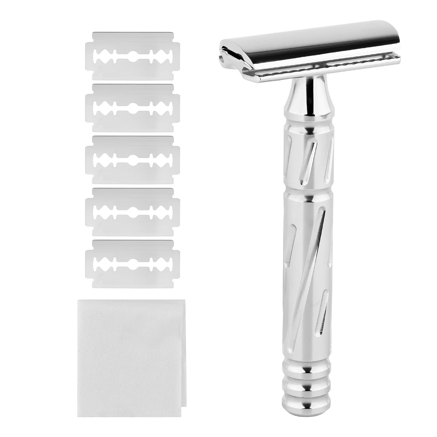 KAMPFE Double Edge Safety Razor Shaver Adopts CNC High-Precision Processing,Women and Mens razors for Shaving,30-degree Shaving Angled Head (aggress+++)