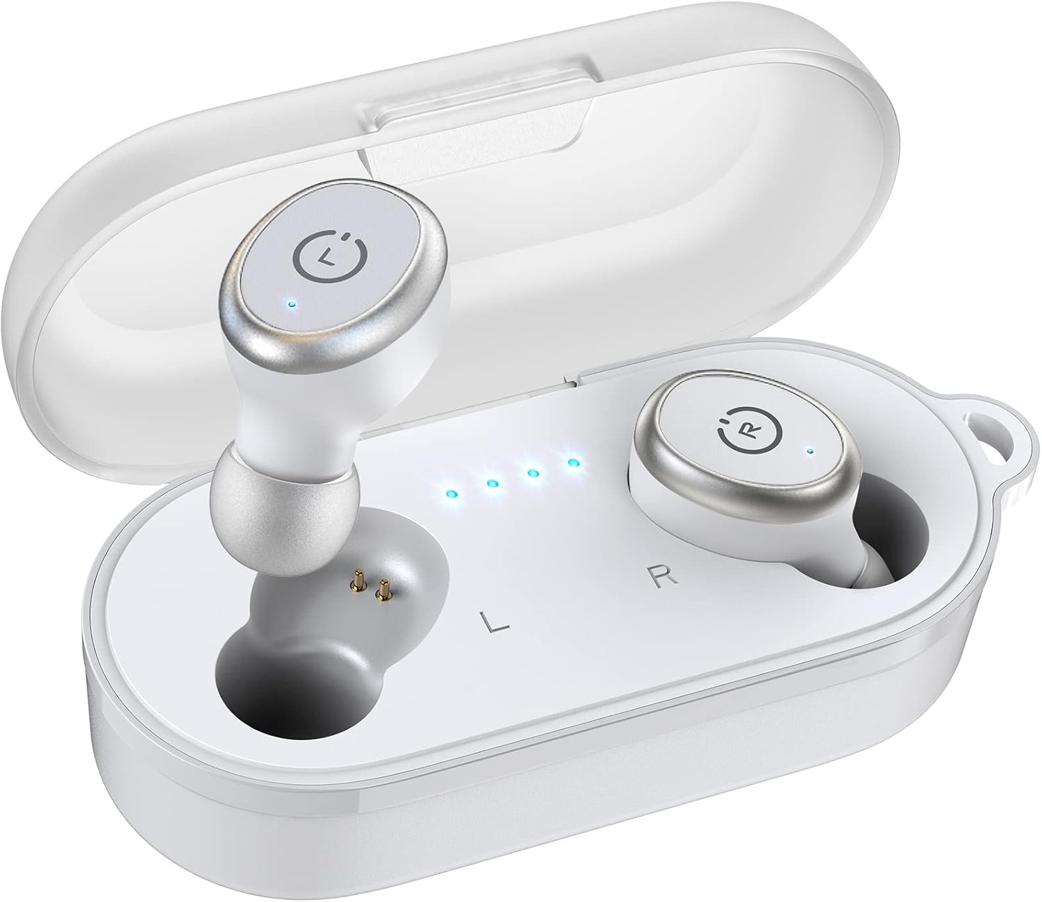 TOZO T10 (Classic Edition) Bluetooth 5.3 Wireless Earbuds with Wireless Charging Case IPX8 Waterproof Stereo Headphones in Ear Built in Mic Headset Premium Sound with Deep Bass, 32 Preset EQs via APP