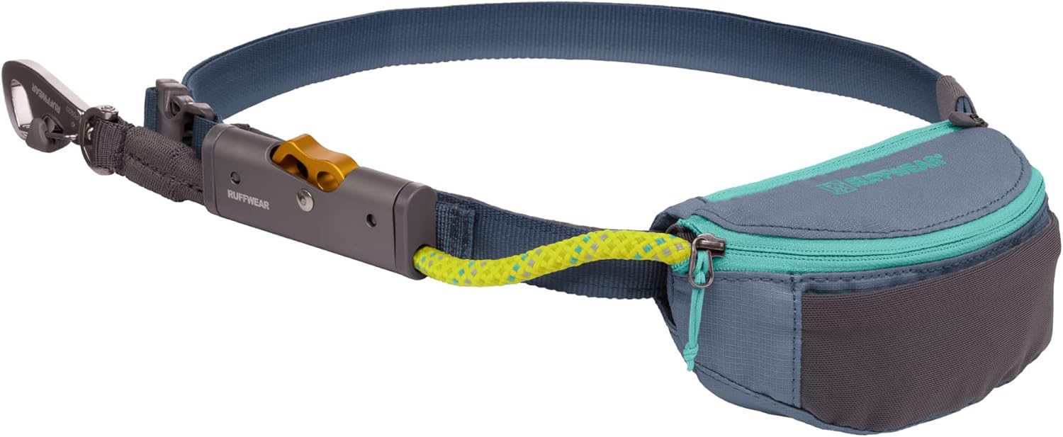 Ruffwear, Hitch Hiker Dog Leash, Adjustable Leash & Hitching System for Camping & Hiking, Slate Blue