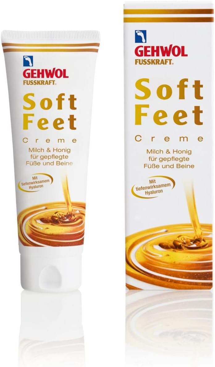 Gehwol Fusskraft Soft Feet Cream 125ml - Silky Smooth Feeling with Milk & Honey