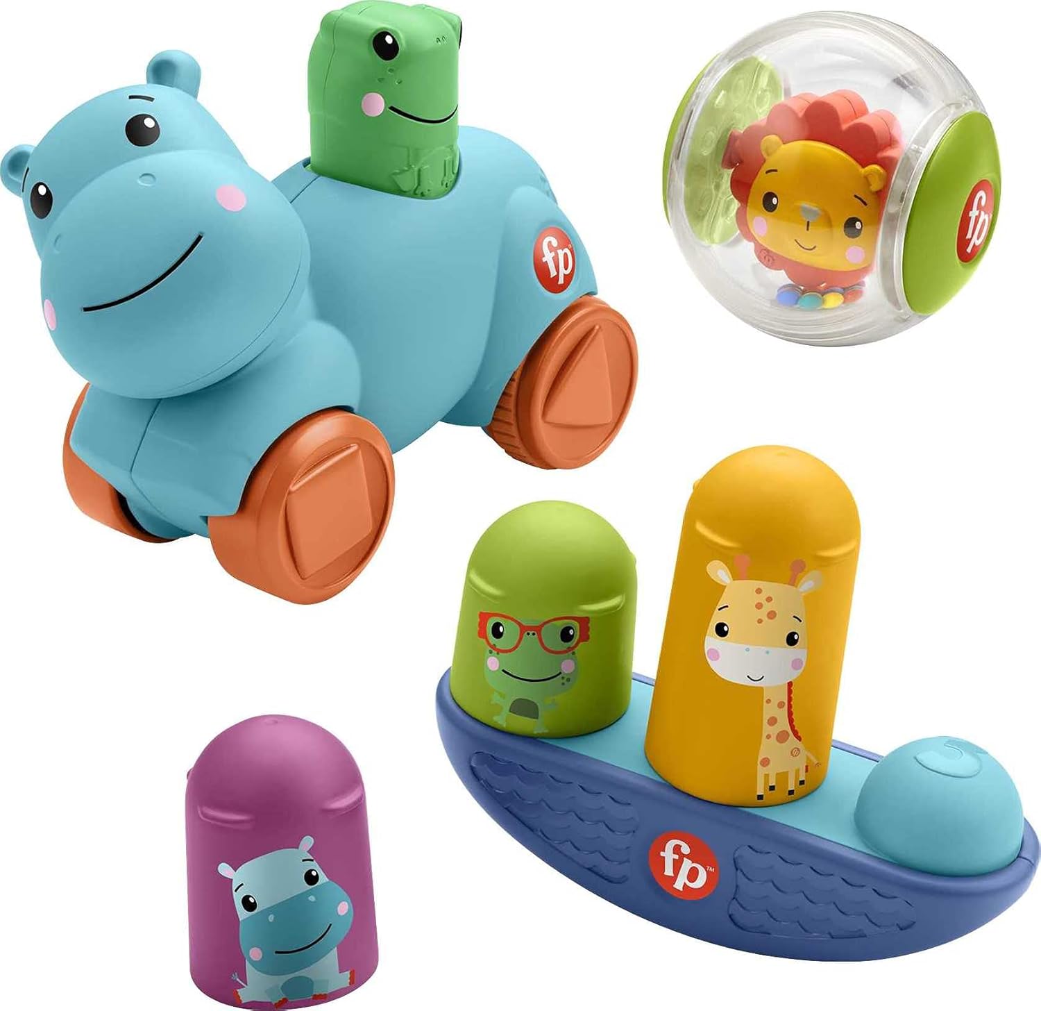 Fisher-Price Hello Moves Play Kit, curated gift set of activity toys for infants ages 9 months and up