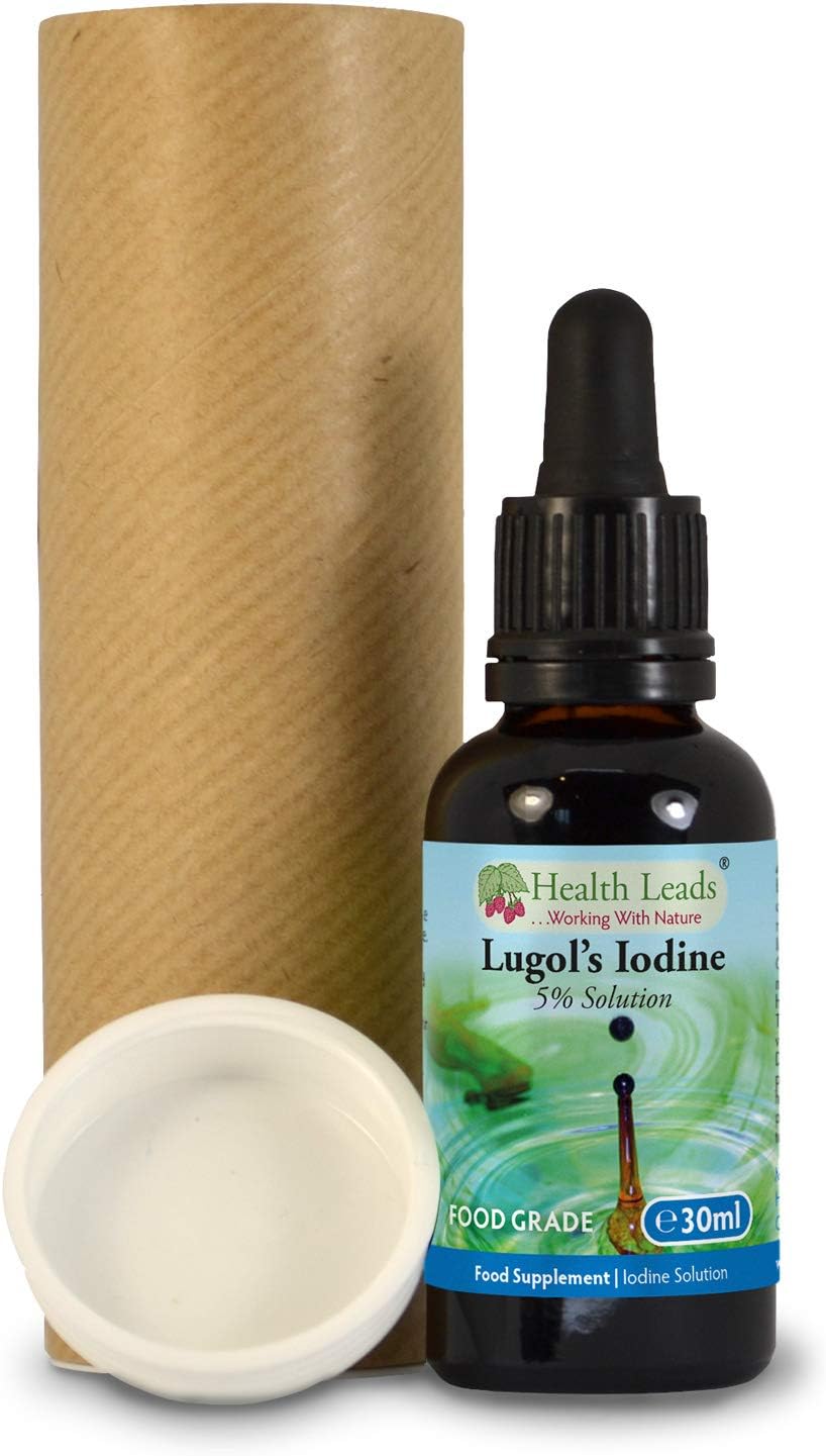 Lugols 5% Iodine Solution 30ml, True 5% Liquid Formulation, Bulb Pipette for Easy & Accurate Dispensing, Formulated & Made in Wales