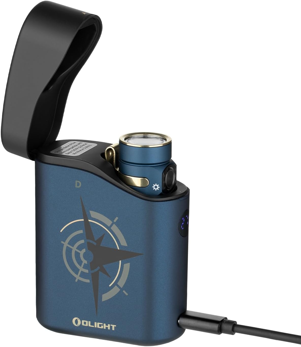 OLIGHT Baton4 Premium Edition EDC Flashlights 1300 Lumens with Type-C Charging Box, 6 Lighting Modes Small Bright Light IPX8 Waterproof for Emergencies Outdoors (Guidance)