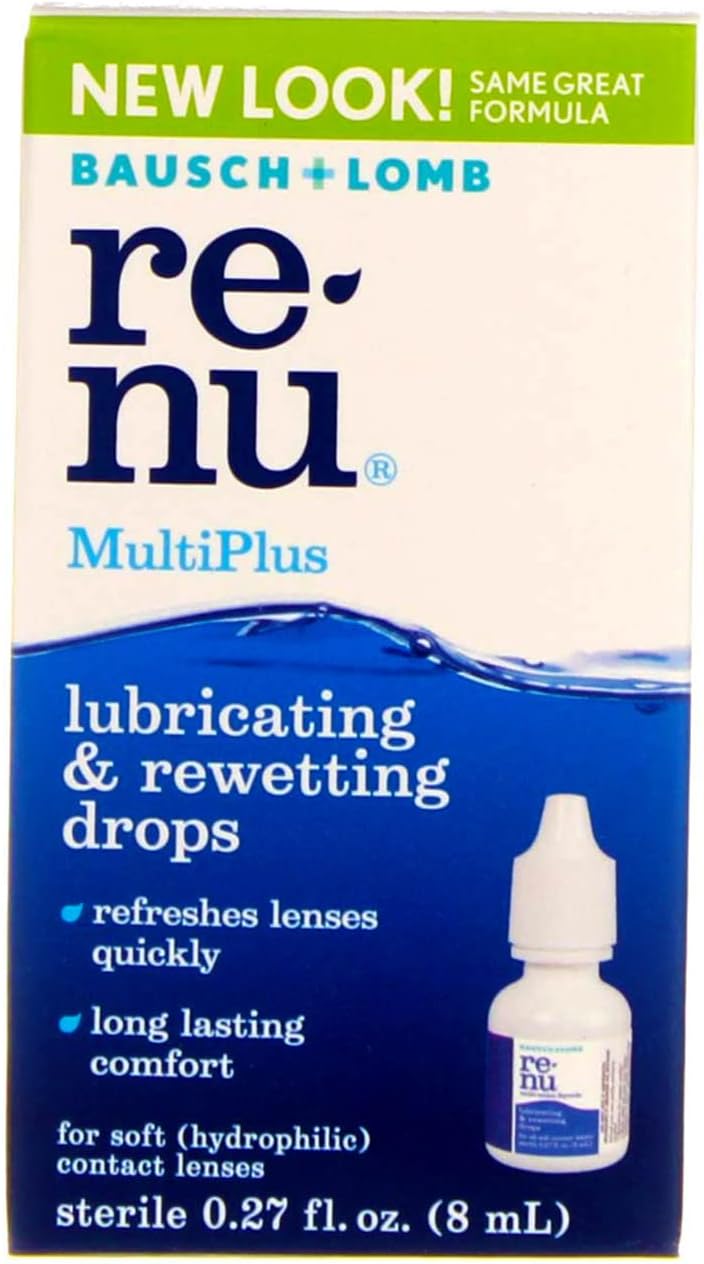 Bausch & Lomb Renu Lubricating And Rewetting Eye Drops 6 Pack