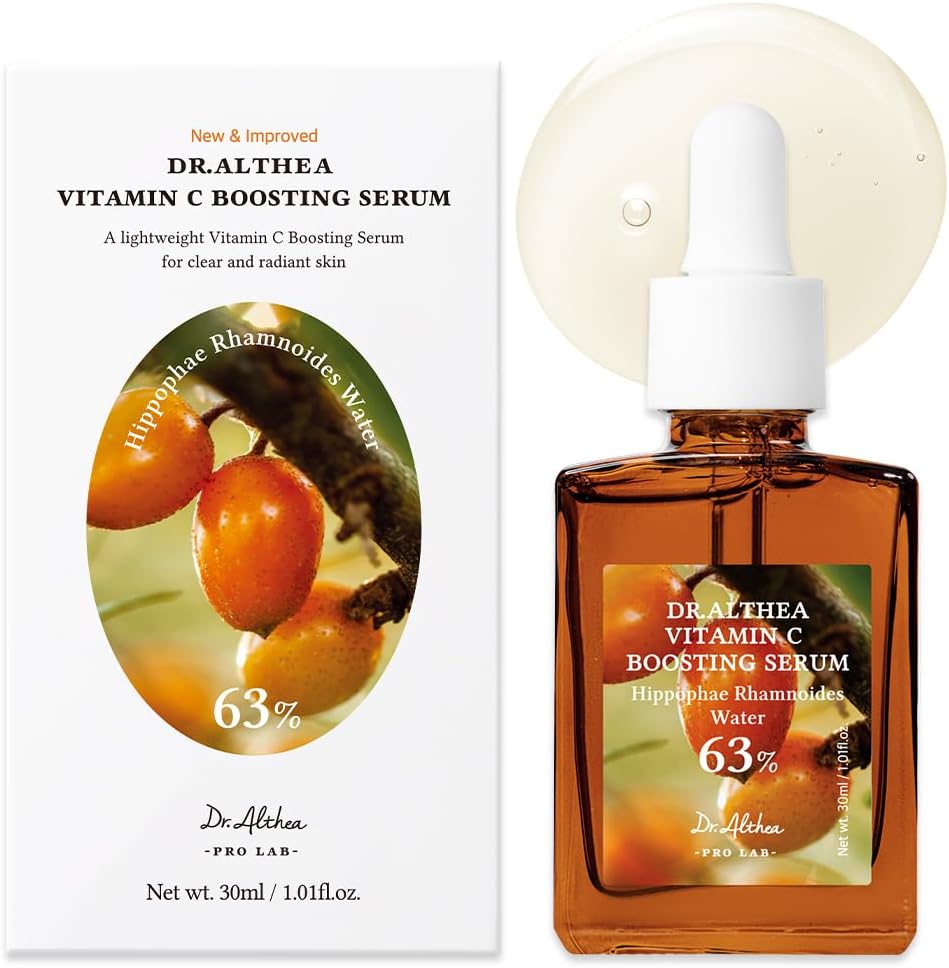 Dr.Althea Vitamin C Boosting Serum (RENEWED) | Daily Vitamin C Serum with TRANEXAMIC ACID for All Skin Types | Helps Remove Dark Spots & Uneven Skin Tone | Korean Vegan Skin Care | 30ml
