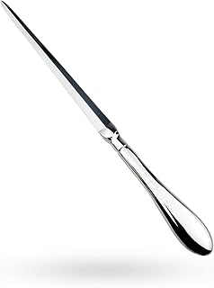 Silvery Letter Opener, Envelope Opener Knife Metal Letter Opening Knife, Paul Revere Paper Cutting Knife, 9 inches (1 Pack)