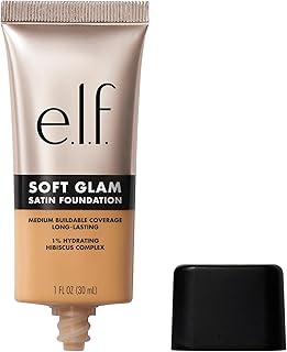 e.l.f. Soft Glam Foundation, Medium Coverage, Long-Lasting & Buildable Foundation For A Smooth, Satin Finish, Vegan & Cruelty-Free, 32 Medium Neutral