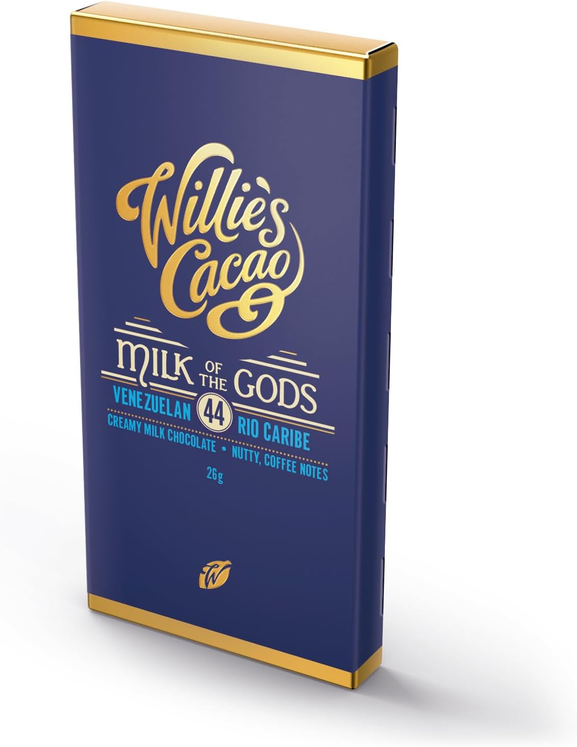 Willie's Cacao - Milk of the Gods, 44% Milk Chocolate bar - 26g x 30 - Rich Nutty Notes - Artisan Chocolate - Bean to bar