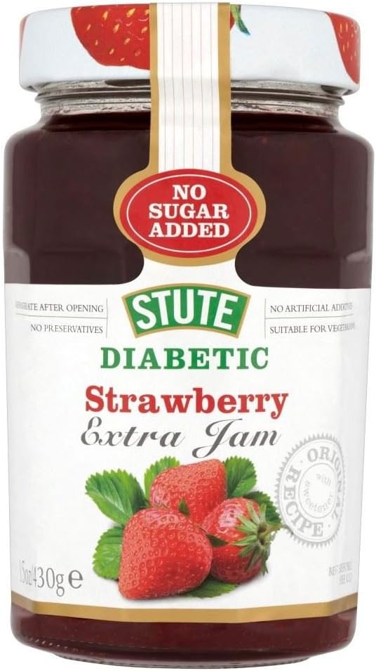 Stute No Added Sugar Diabetic Strawberry Jam (430g) - Pack of 2