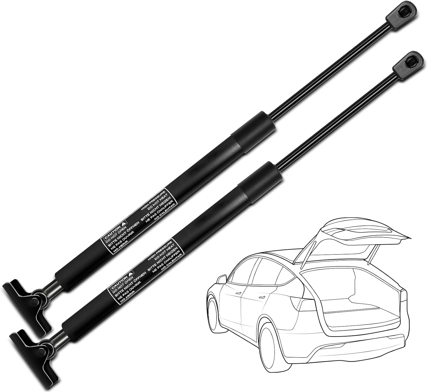 Set of 2 Rear Liftgate Lift Supports Struts Gas Charged Springs Shocks Replacement for 1997-2001 Jeep Cherokee XJ 4291
