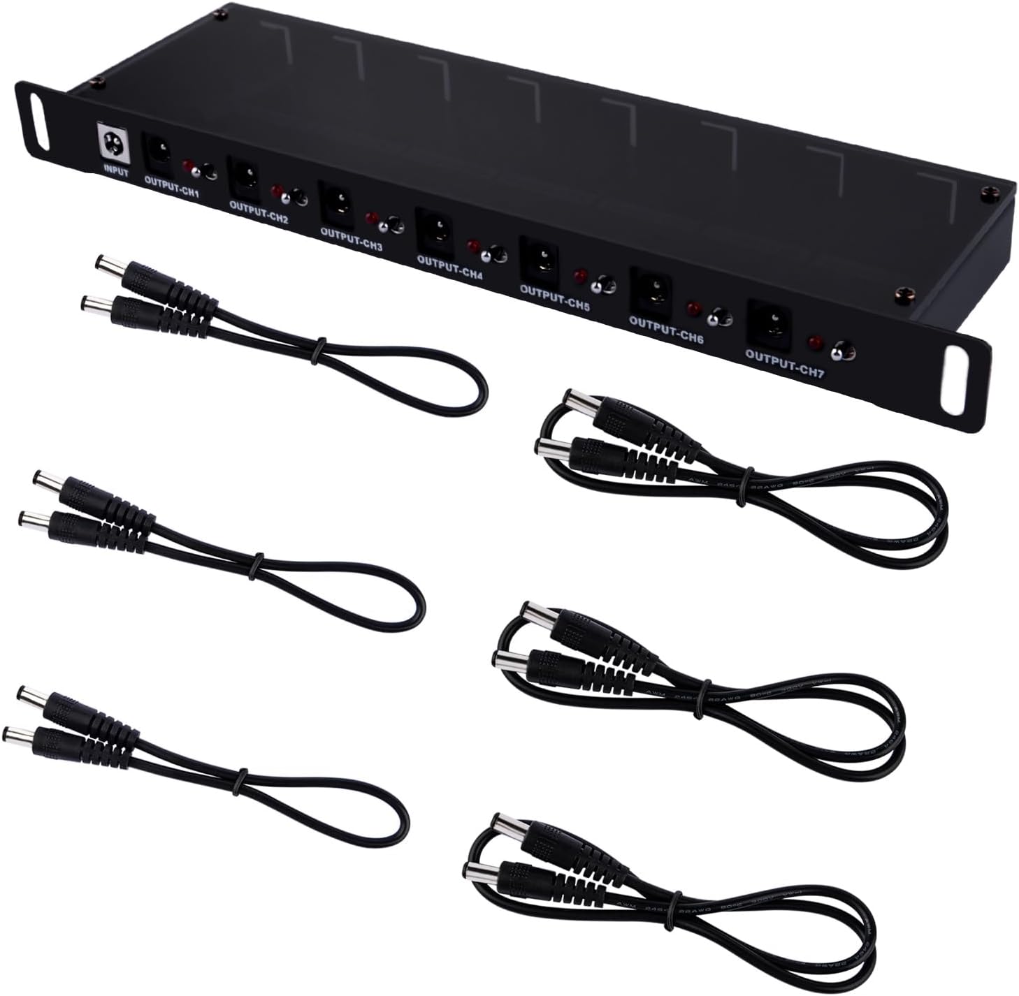 GeeekPi RackMate Accessories DC PDU Lite 7-CH 0.5U for DeskPi Rackmate T1