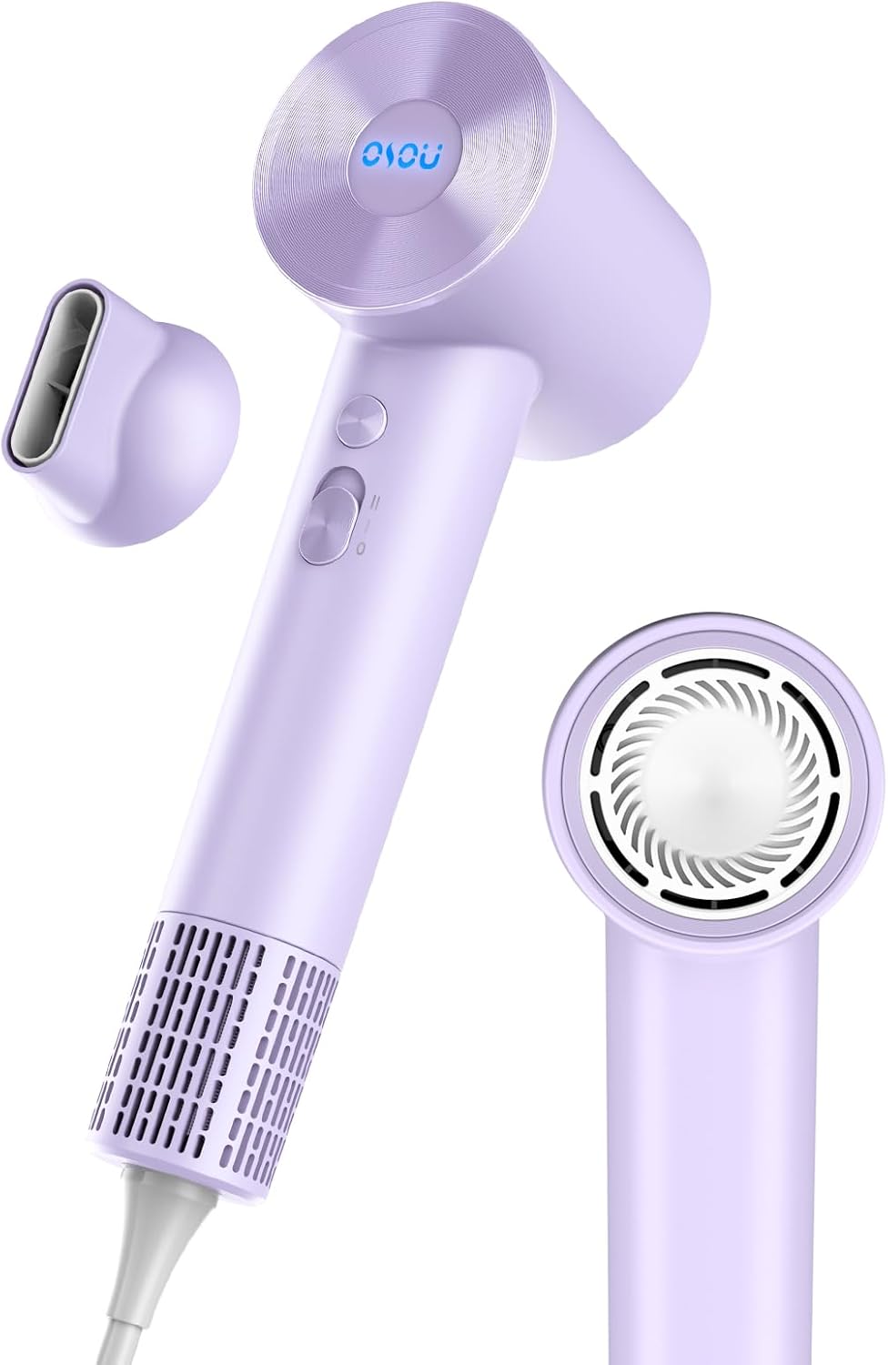 Hair Dryer, Negative Ionic Hair Dryer, High-Speed Blow Dryer with 110, 000 RPM Brushless Motor, Fast Drying Lightweight Travel Hairdryer, Low Noise Home Hair Dryer with Smooth Nozzle