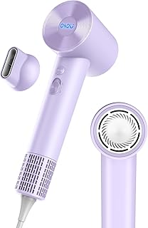 Hair Dryer, Negative Ionic Hair Dryer, High-Speed Blow Dryer with 110, 000 RPM Brushless Motor, Fast Drying Lightweight Travel Hairdryer, Low Noise Home Hair Dryer with Smooth Nozzle