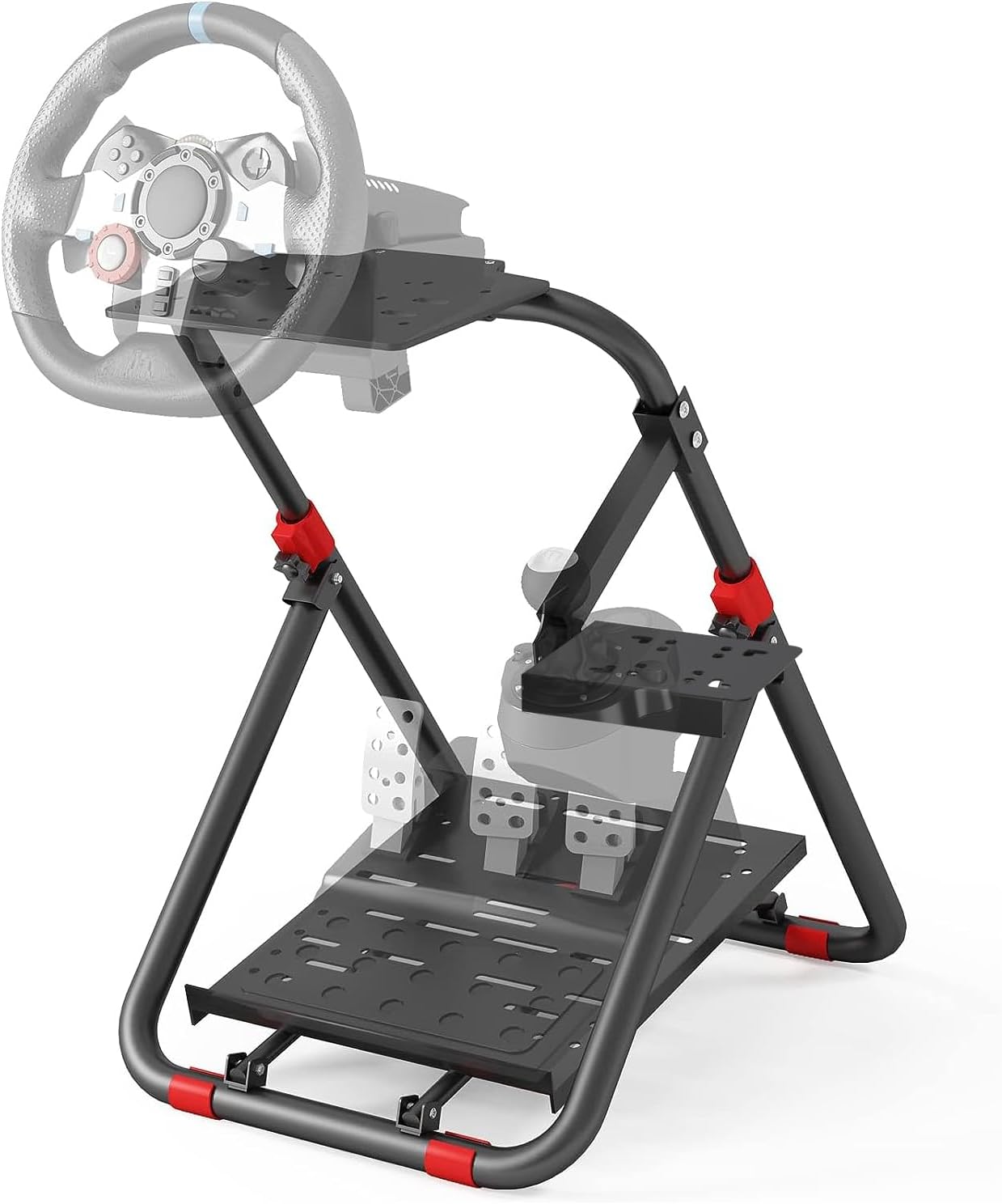 DIWANGUS Steering Wheel Stand, Adjustable Racing Wheel Stand for Logitech G29 G920 G923 G PRO RS50, for Thrustmaster T248 T300RS TX, Wheel Stand for PS5 PS4 Xbox Series X/S PC