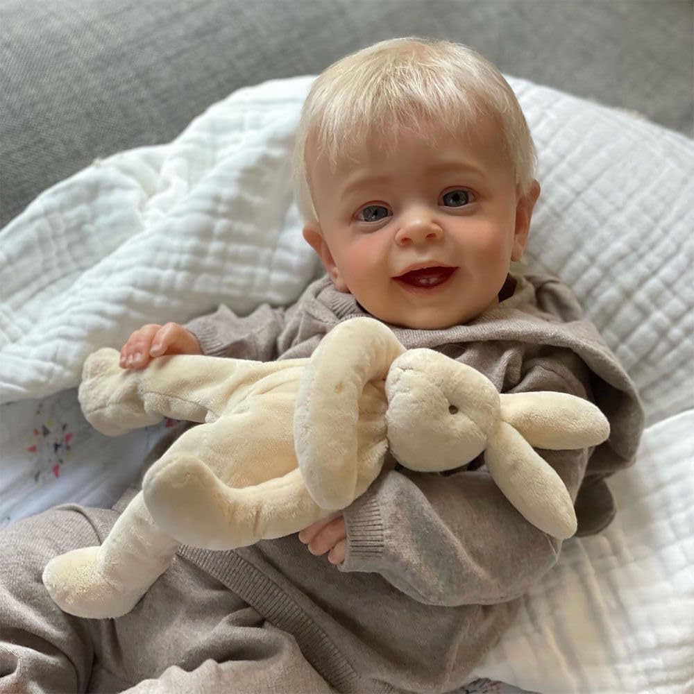 Anano Reborn Dolls 24 Inch Realistic Toddler Boy Reborn Baby Doll Lifelike Baby Dolls That Look Real Life Silicone Baby Doll Soft Life Like Lovely Baby Doll Alive Blonde Hair