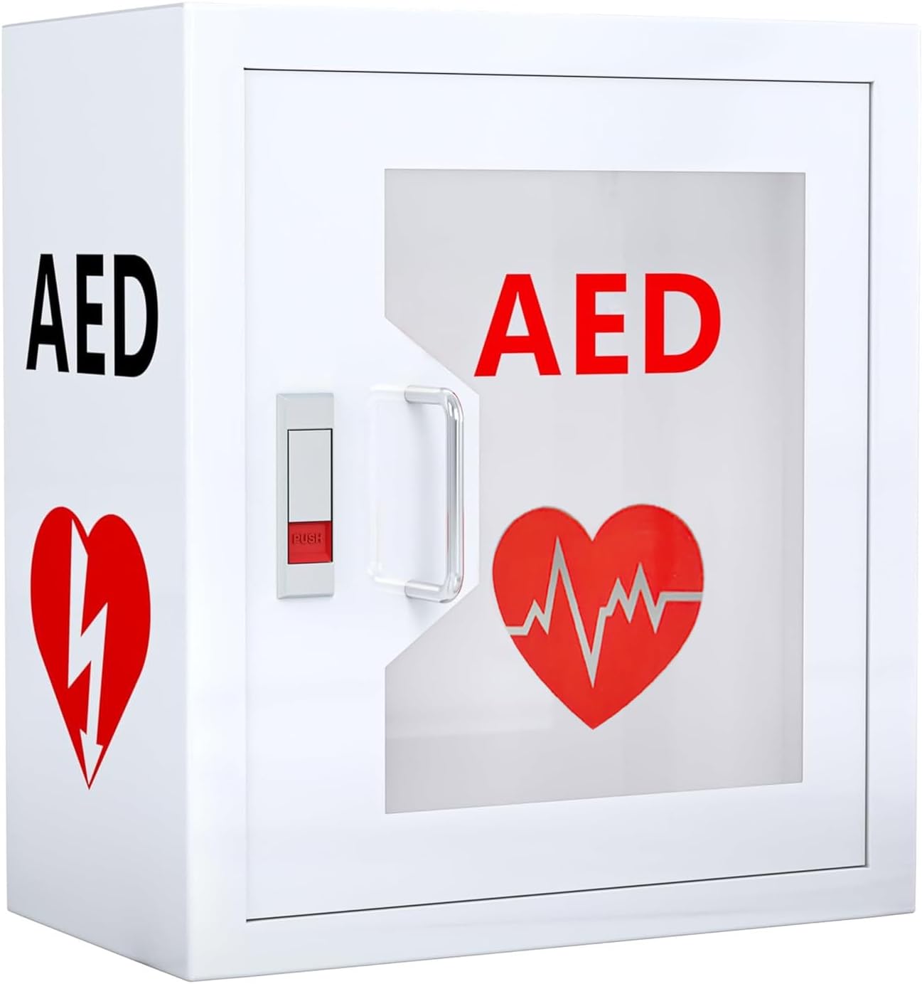 AED Cabinet Wall Mount fits All Brands AED Defibrillator, AED Defibrillator Wall Mounted Cabinet