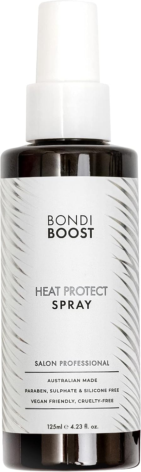 BondiBoost HG Heat Protect Spray - Ultra-Light Mist with Natural Botanicals to Mend Split Ends & Shield Hair Up to 230°C - Vegan & Cruelty-Free, 150ml