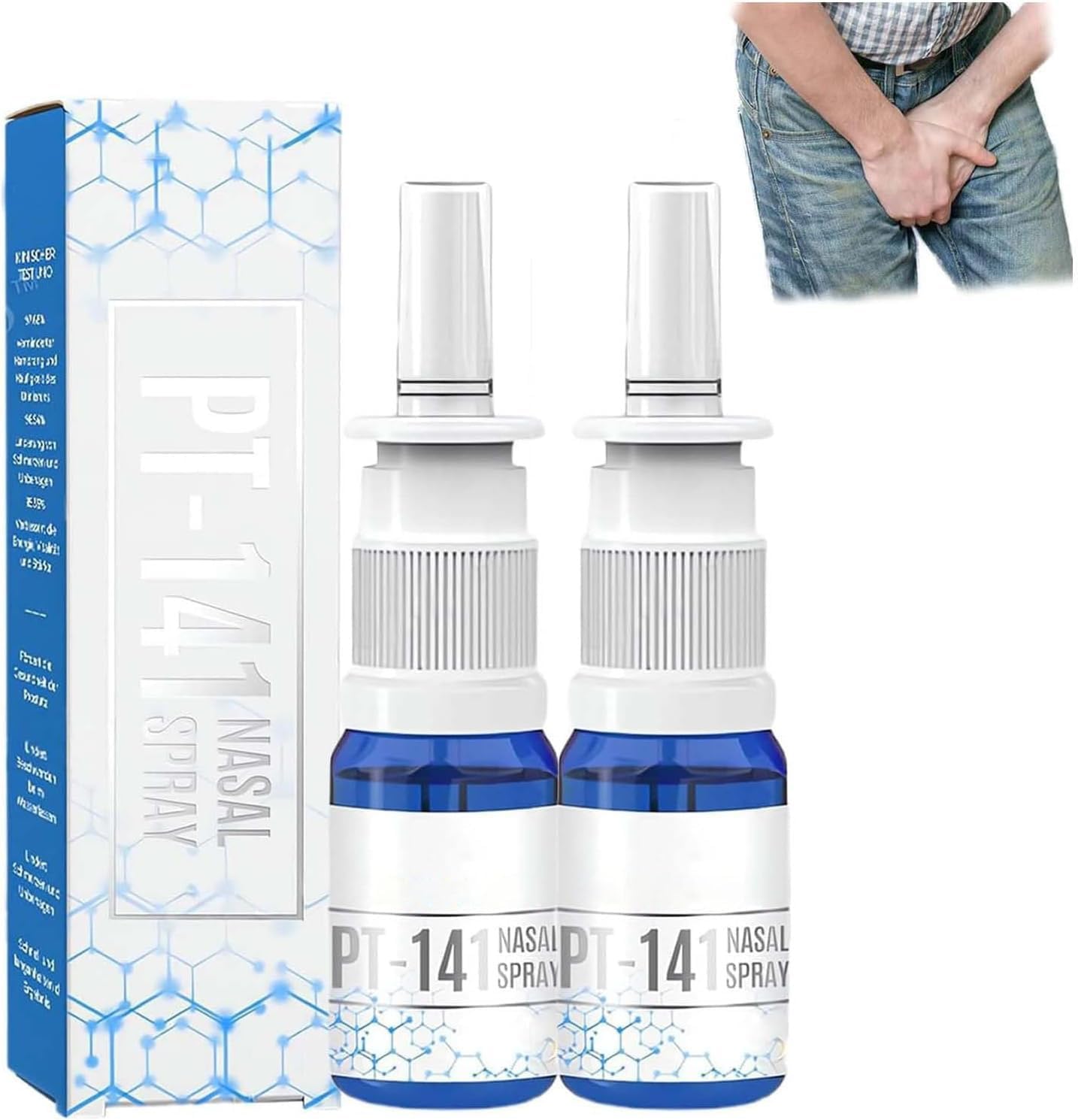 Oveallgo ProstaAce PT-141 Nasal Spray, Oveallgo Prostate Nasal Spray, Oveallgo Nasal Spray for Prostate Wellness, for Men Prostate Relief, Restores Energy (2pcs)