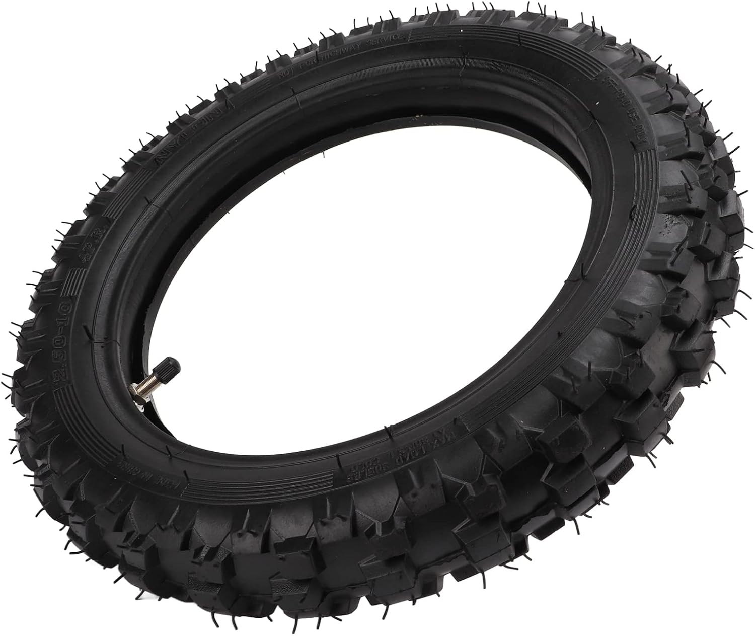 KIMISS 2.50x10 Inch Off-Road Tire & Inner Tube Replacement Set for CRF50 & Other Dirt Bikes -, Shock-Absorbing, & Water- Ant
