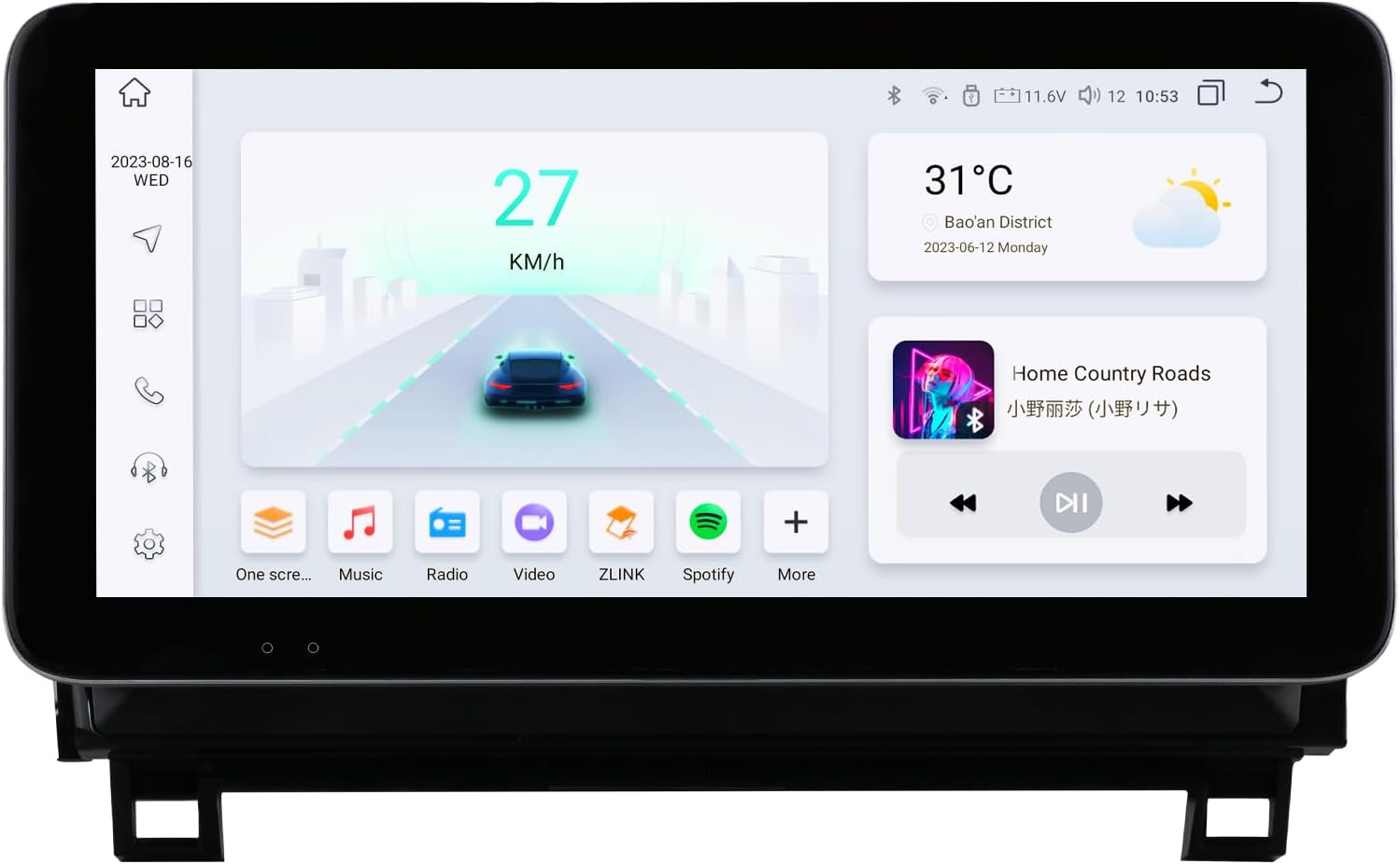 5GWiFi Upgrade 4+32G (8 Core) Android Car Radio Stereo for Toyota Tundra 2007-2013 Toyota Sequoia 2008-2018 with Wireless Carplay&Android Auto 10.33" QLED Head Unit GPS, Bluetooth&USB Tethering